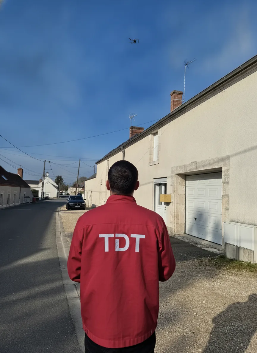 Inspection de toiture par drone dans l'Indre-et-Loire Inspection de toiture par drone dans l'Indre-et-Loire